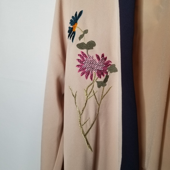 Topshop Tiger Embroidered Long Kimono Duster - Picture 4 of 7
